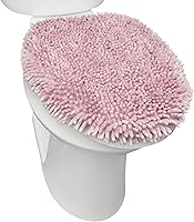 Vista 13 de TOWN & COUNTRY BASICS Spa Step Noodle - Cubierta sólida para tapa de inodoro de baño, afelpada, suave y absorbente, lavable a máquina, color blanco