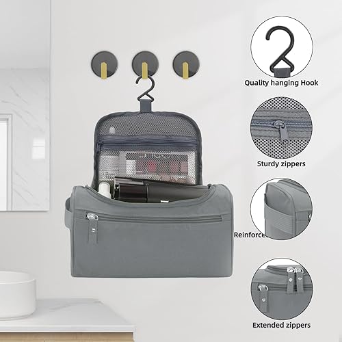 Miniatura 2 de BURUIS neceser, organizador de accesorios de viaje, bolsa para productos de tocador para colgar, impermeable.