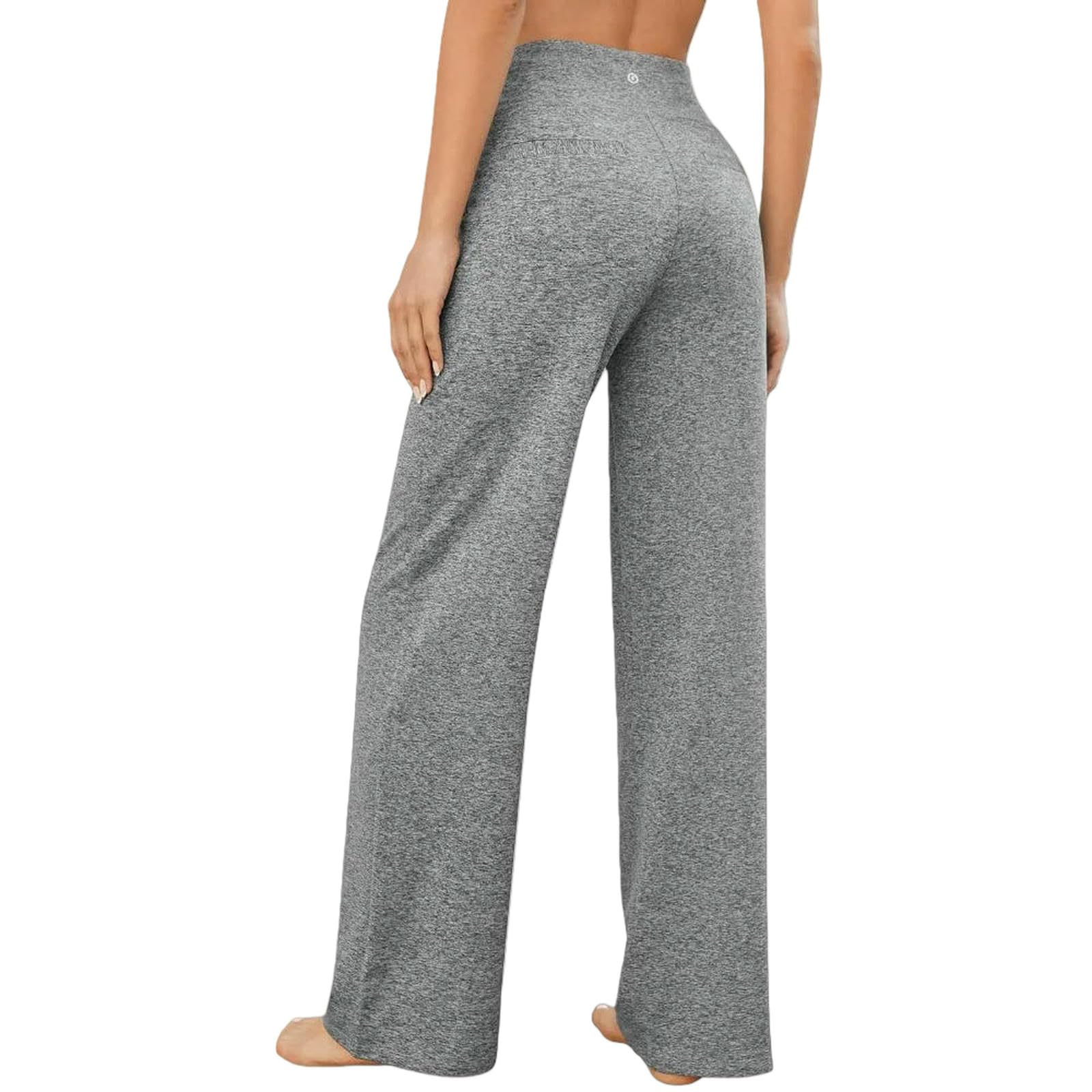 Pantalons de yoga extensibles pour femme qui dissimulent les rondeurs taille haute