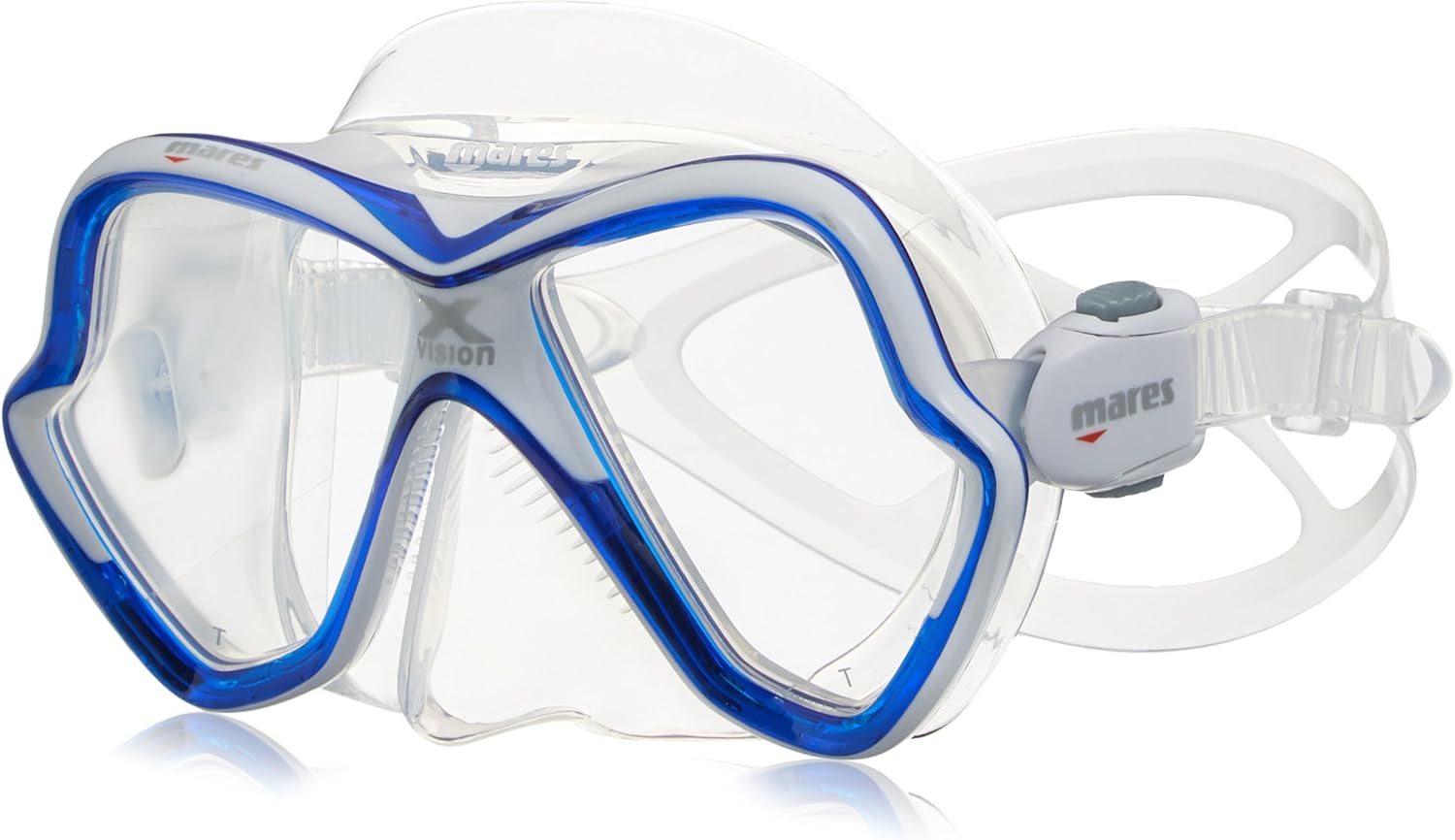 Mares X-Vision Scuba Mask - Blue/White/Clear
