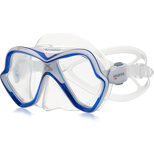 Mares X-Vision Scuba Mask - Blue/White/Clear