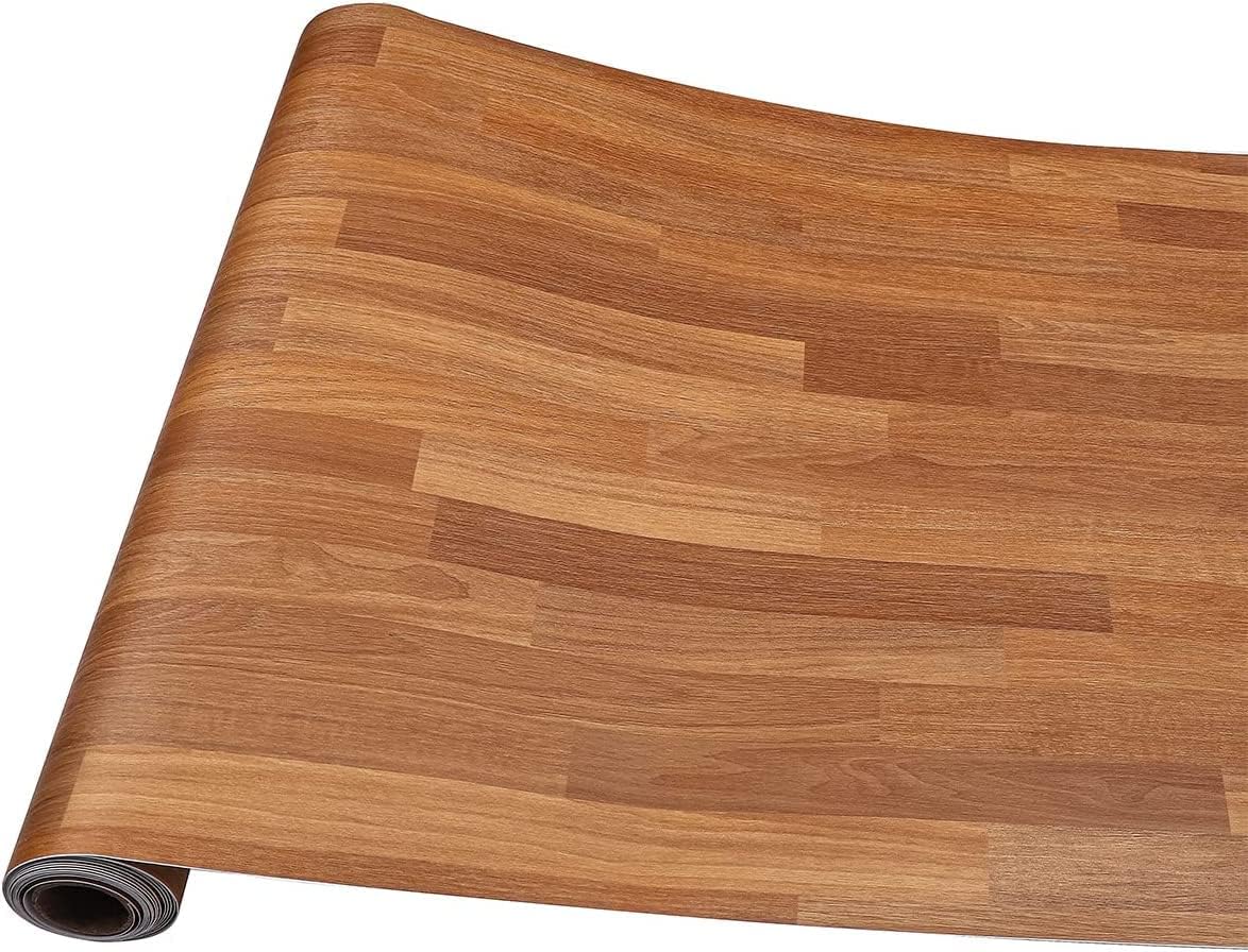 GLOW4U 24"x117" Self Adhesive Butcher Block Wood Contact Paper
