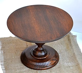 12'' wood cake stand Brown cake stand Wooden cake stand Rustic cake stands for weddings Rustic baby shower table decoration Rustic wedding decorations
