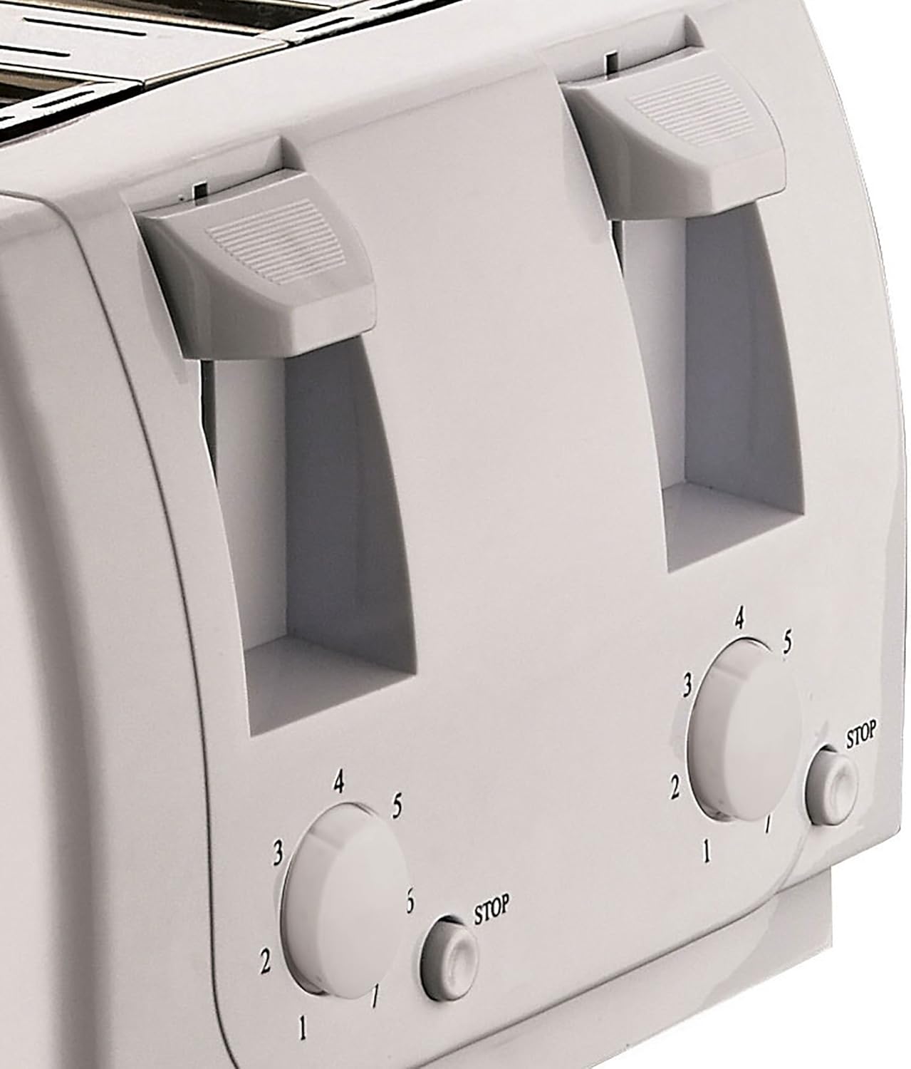 Brentwood TS-265 Cool Touch 4 Slice Toaster, White
