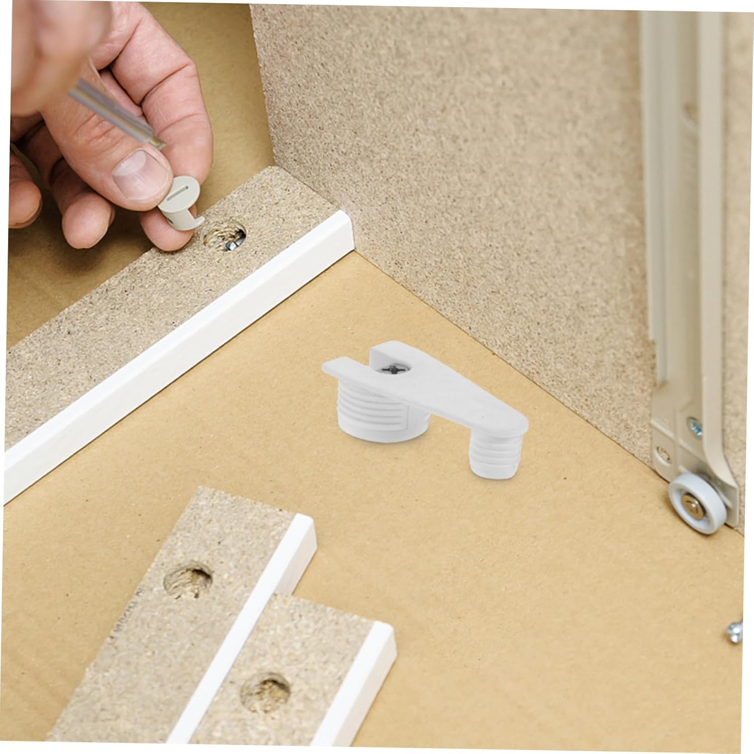 100pcs Heavy Duty Shelf Brackets Cabinet Shelf Mounting Brackets Support Material Easy Install