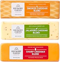Hickory Farms Cheddar Cheese Variety Sampler - 3 Pack | Gourmet Charcuterie Variety, Perfect for Charcuterie Boards