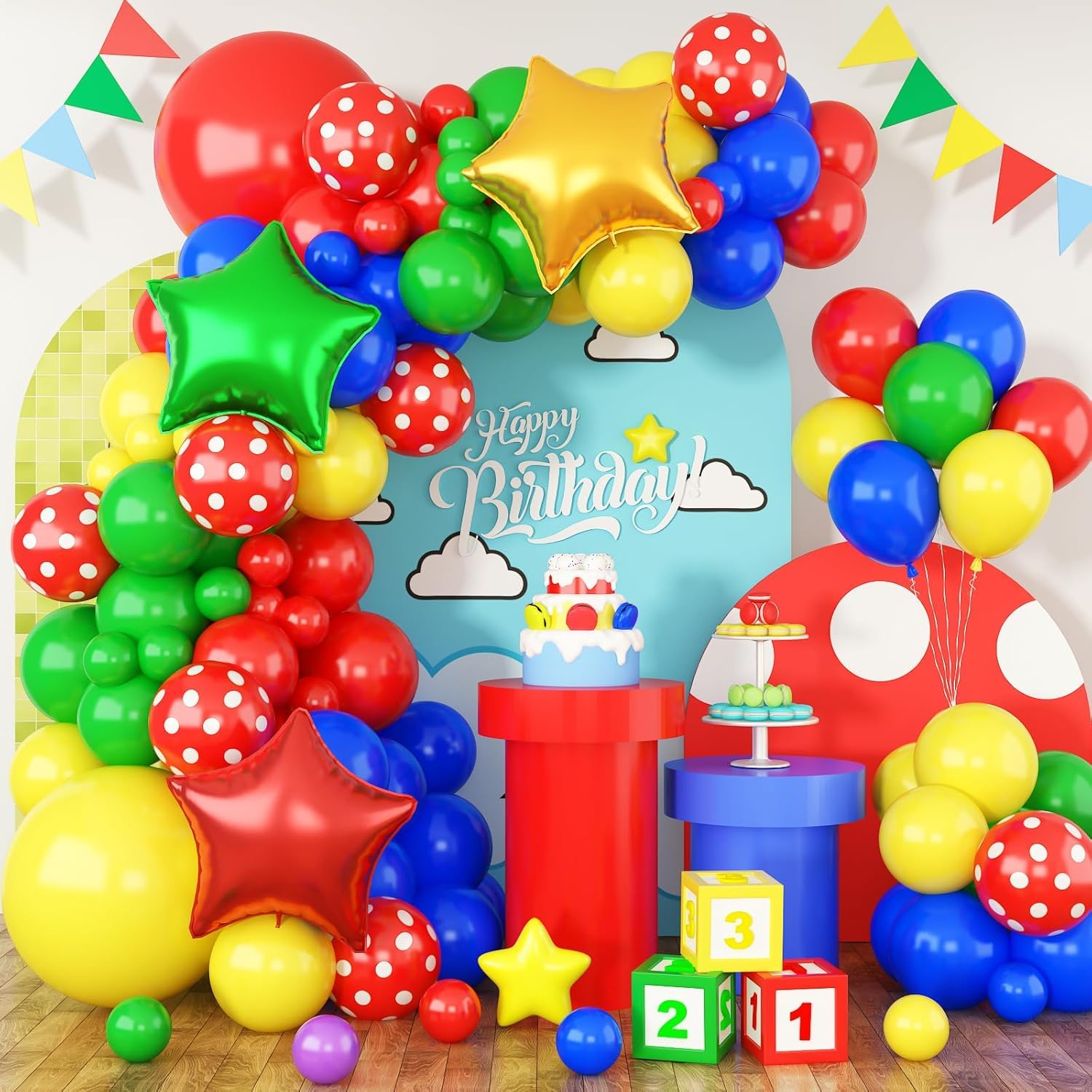 Ballons en forme d'étoile pour éviter une décoration vide - 8
