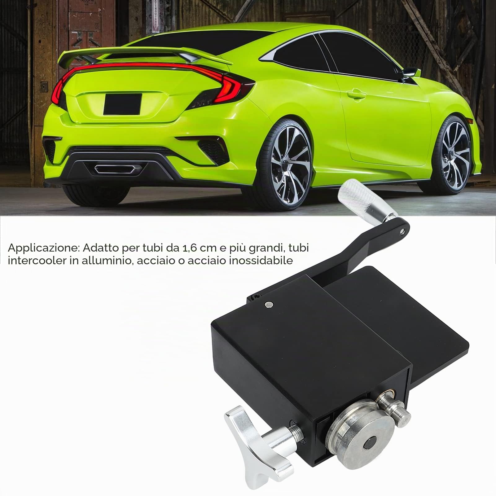 Strumento per Bordatura di Tubi, Rullo per Tubi in Acciaio Rullo per Tubi Intercooler Macchina a Rulli per Perline in Metallo Strumento per la Svasatura dei Tubi per Tubi 5/8 di Pollice