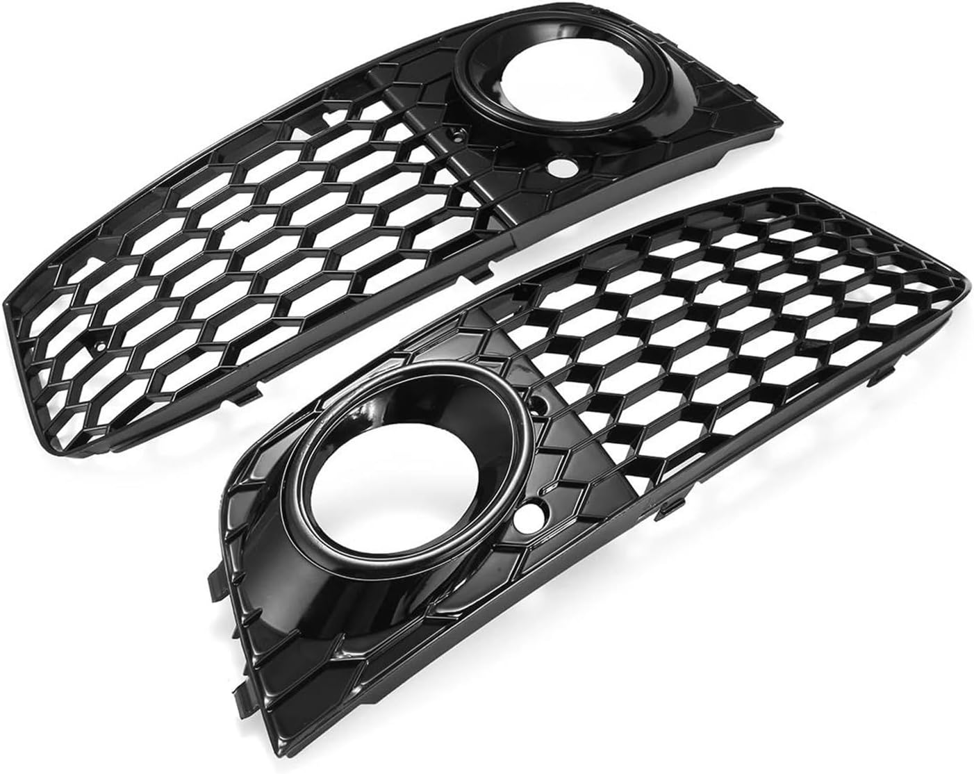 Front Bumper Centre Grille For A4 B8 RS4 2009 2010 2011 2012 Honeycomb Mesh Fog Light Open Vent Grille Intake Cover 8KD807682 Fog Light Cover