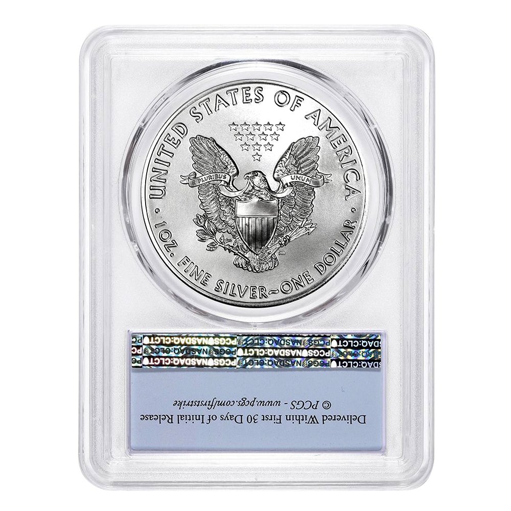 USA 2017 $1 American Silver Eagle Coin MS70 PCGS - First Strike