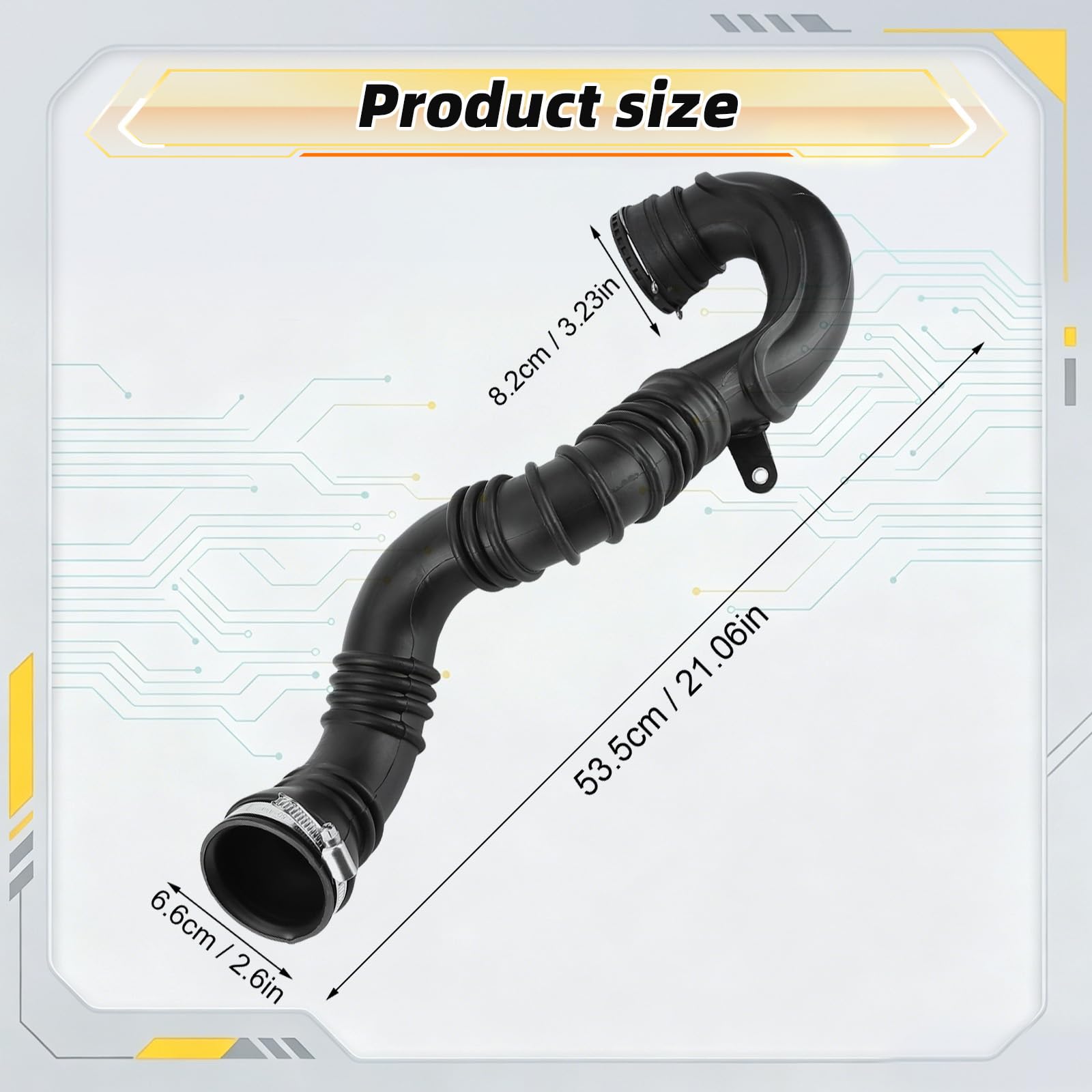 iSpchen Tubo intercooler 13265280 Tubo flessibile intercooler turbo per Vauxhall Astra J Mk6 2010-2016 1.7 CDTi motori A17DTL & A17DTJ SOLAMENTE Tubo di uscita intercooler boost Tubo intercooler