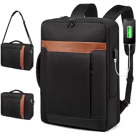 LOVEVOOK Convertible Laptop Backpack Bag: 3-in-1 Solution for the Modern Professional