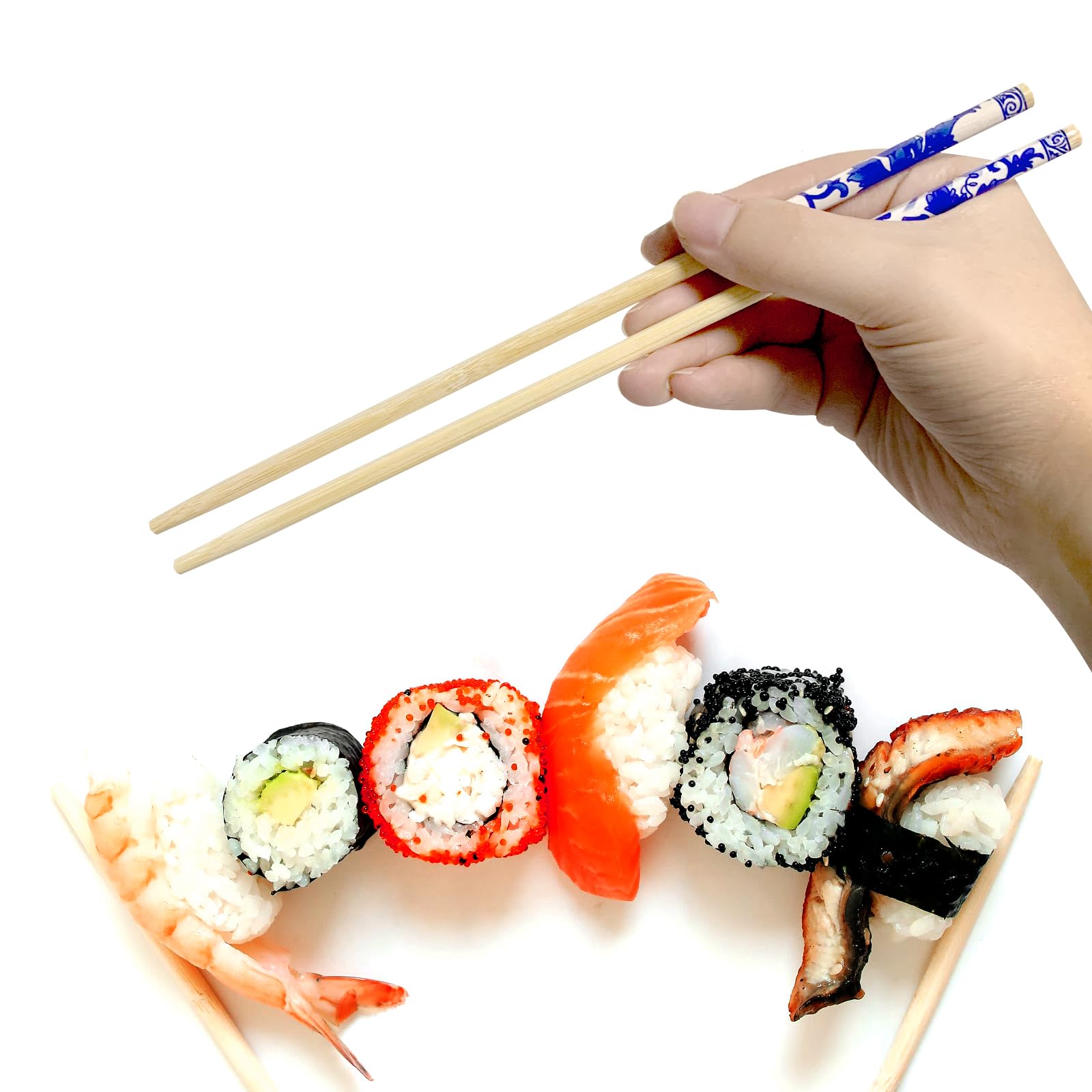 200 Pairs 9 Inch Disposable Chopsticks, Separated Sleeved Individually Wrapped Disposable Bamboo Chopsticks, Bamboo Wooden for Noodles, Sushi, Asian Food — Amazon image 3