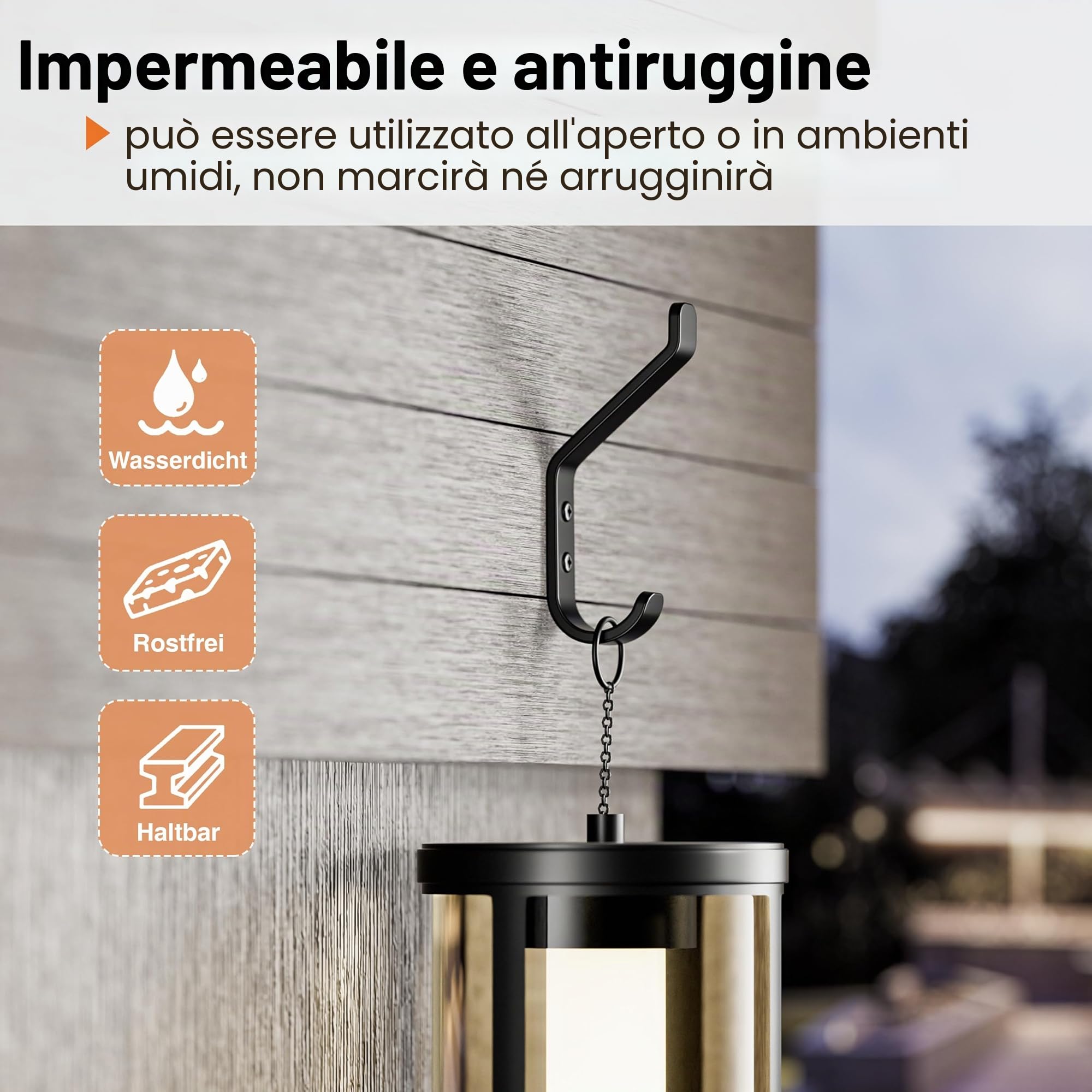 susswiff Ganci appendiabiti da 10 pezzi, appendiabiti a vite, ganci per pannelli acustici, camera da letto, soggiorno, bagno, ganci da parete per guardaroba, giacche, cappelli, metallo, nero, 10 cm