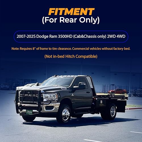 Miniatura 9 de TORQUE Kit de suspensión de bolsa de aire para Dodge Ram 3500 2013-2024 2WD 4WD bolsa auxiliar trasera remolque de resorte 5000 libras (reemplaza