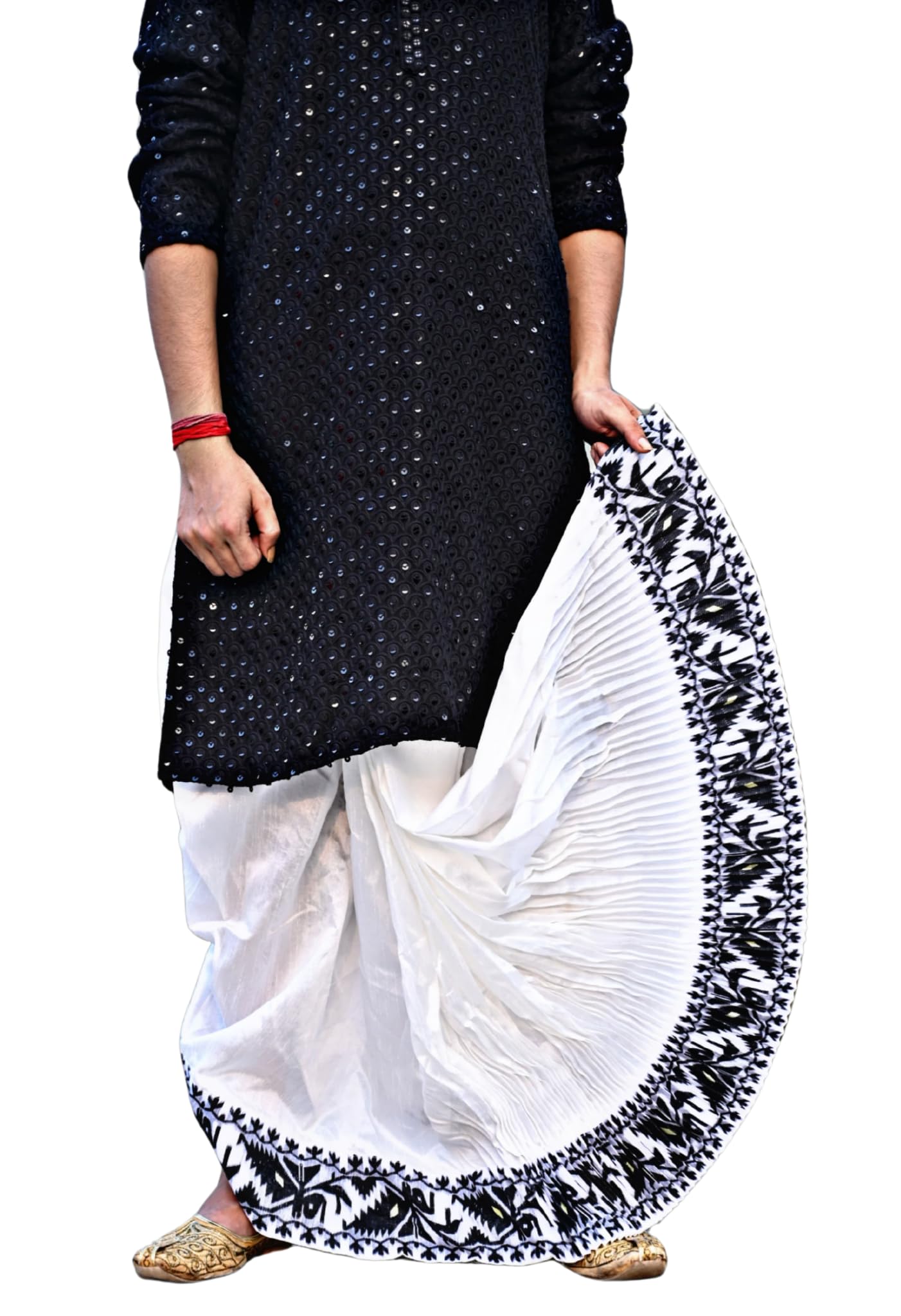gouri collections Madhubani/Jamdani Readymade Dhoti Pants (GC004) for Men – Mayur Puccha Design-picture-20
