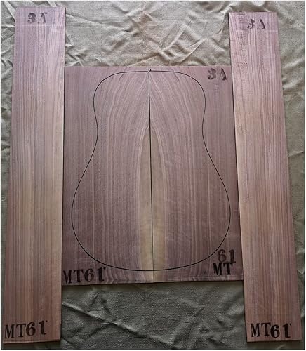 Miniatura 2 de 1 juego de parte trasera y lateral de guitarra, panel de guitarra de 41 pulgadas, material de fabricación de guitarra, kit de guitarra DIY (color