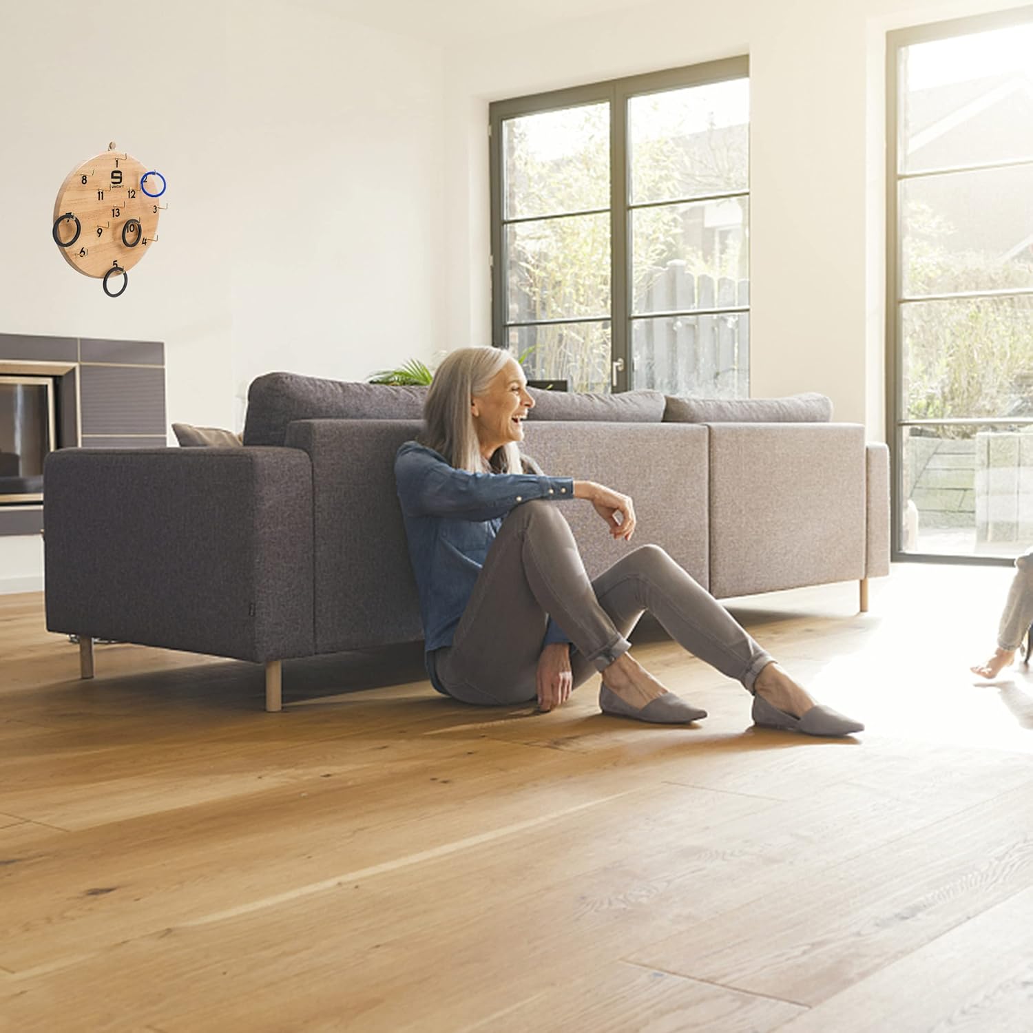 Buy SUNGIFT Hook Ring Toss Game for Adults & Kids Yard Hooky Ring