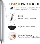 Penoval pen USI 2.0 for Chromebook, 4096 Pressure, Magnetic, for Google Pixel Tablet, Amazon Fire Max 11, Lenovo Chromebook Duet, HP Chromebook X360 14b Spare Tips Included