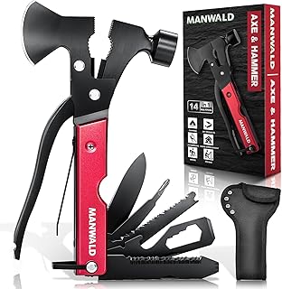 15 in 1 Multitool Axe Hatchet, Christmas Stocking Stuffers for Men Adults, Camping Accessories Survival Gear, Multi Tool for Camping Hiking Survival, Cool Gadgets Gifts for Men,Husband, Boyfriends
