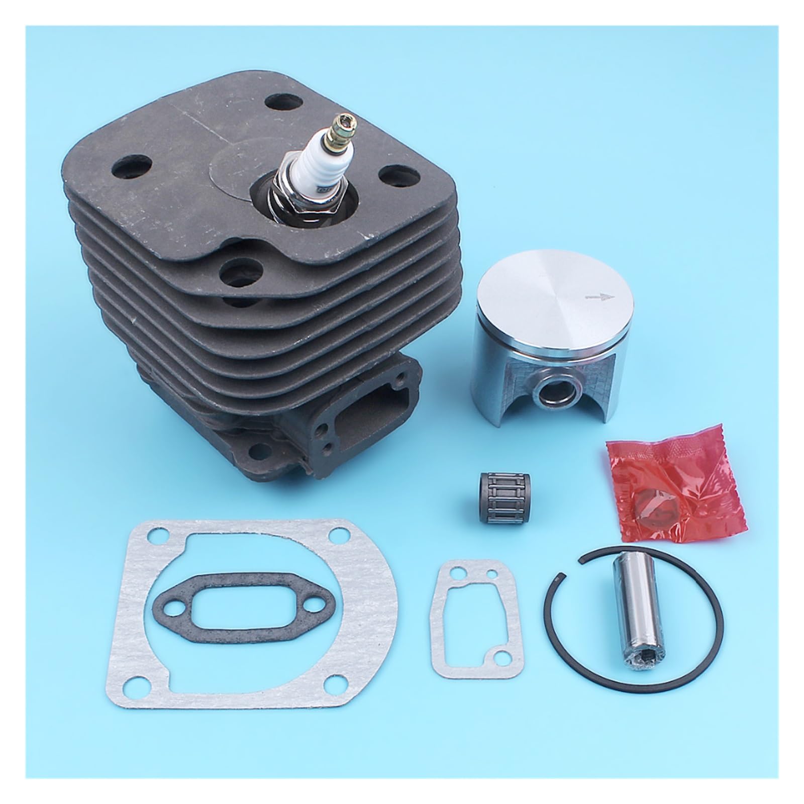 Zestaw tłoka cylindra 50mm do piły łańcuchowej Husqvarna 268 268K 268XP z uszczelkami świecy zapłonowej łożysko igiełkowe części platerowanych Nikasil