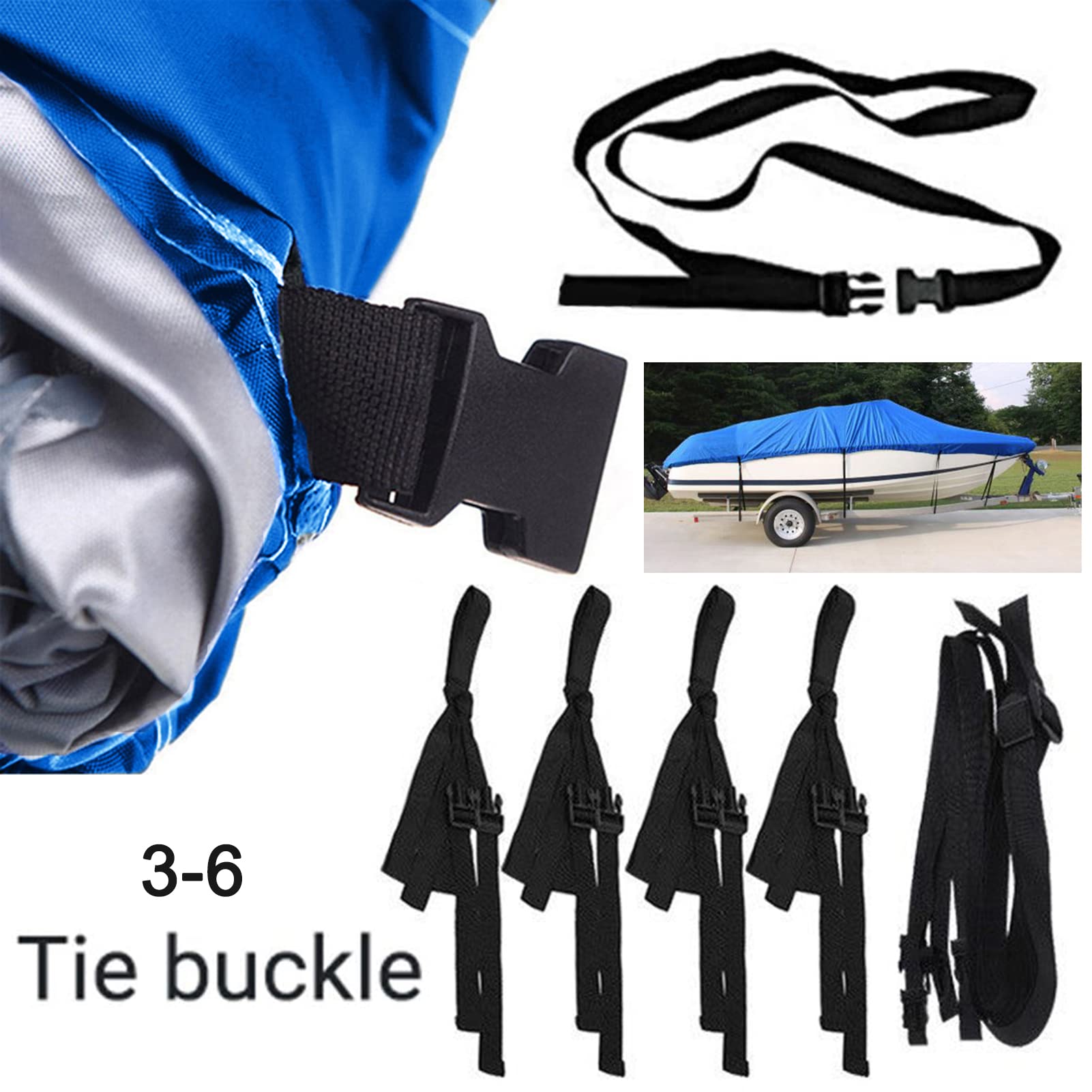 Amazon | 11-27ft ボートカバー、ヘビーデューティー210D防水