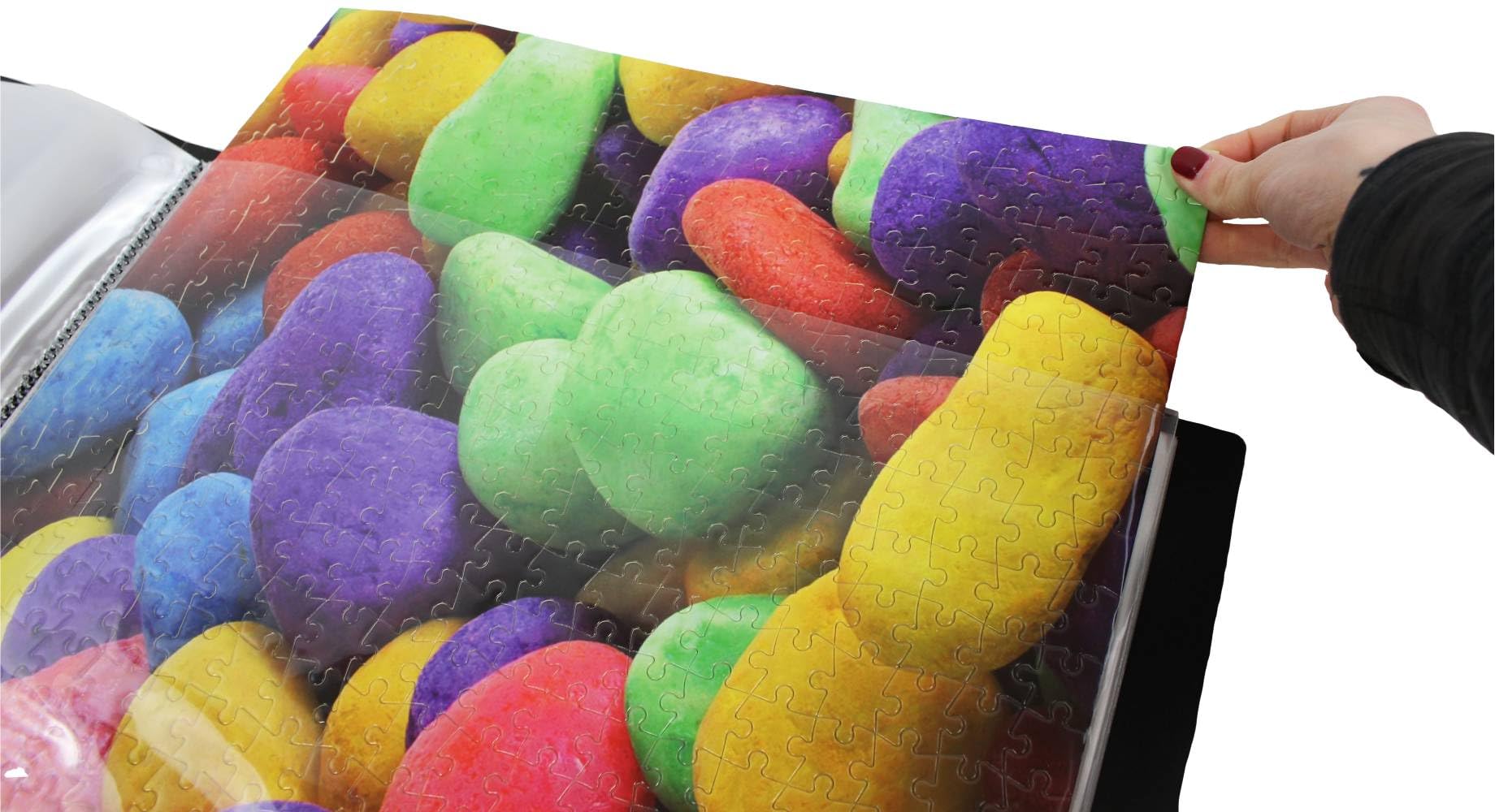 Puzzlemappe Aufbewahrungsmappe, 1 Stück, passend für 20 geklebte Puzzle je 500 Teilen