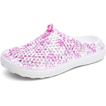 LIBINXIF Women Garden Clog Shoes Mesh Summer Breathable Slippers Beach Sandals Shower Footwear Water Shoes Walking Anti-Slip Shoes