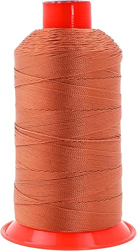 Miniatura 736 de Mandala Crafts Hilos de coser resistentes de nailon consolidado, hilo para tejer jeans de cuero, hilos de tapicería marina al aire libre, Beige