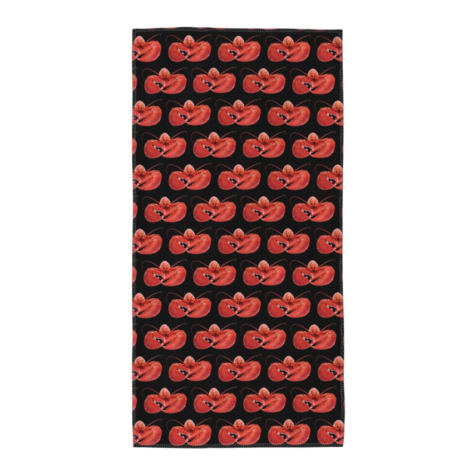 WYCZHY Lobster Printed Quick Dry Beach Towel For Camping Travel Vacation