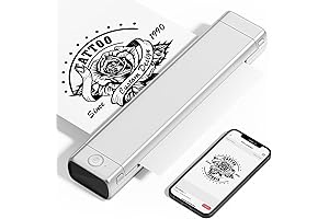 M08F Wireless Tattoo Stencil Printer, Portable Bluetooth Tattooing Machine Compatible with 8.5''x11'' Transfer Paper