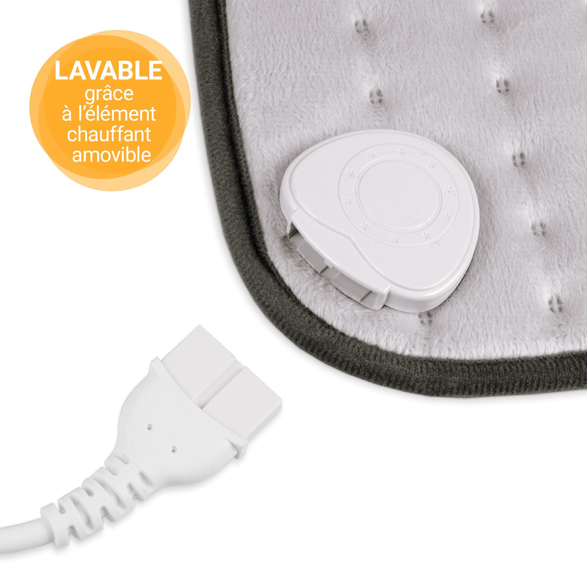 Medisana HP 650 XL - Coussin Chauffant dorsal, 45 x 35 cm, 4 Niveaux de température, Protection contre la surchauffe, Arrêt automatique, Lavable | pour dos, fesses et nuque, avec 4 niveaux de chaleur et protection anti-surchauffe, tapis chauffant avec arr