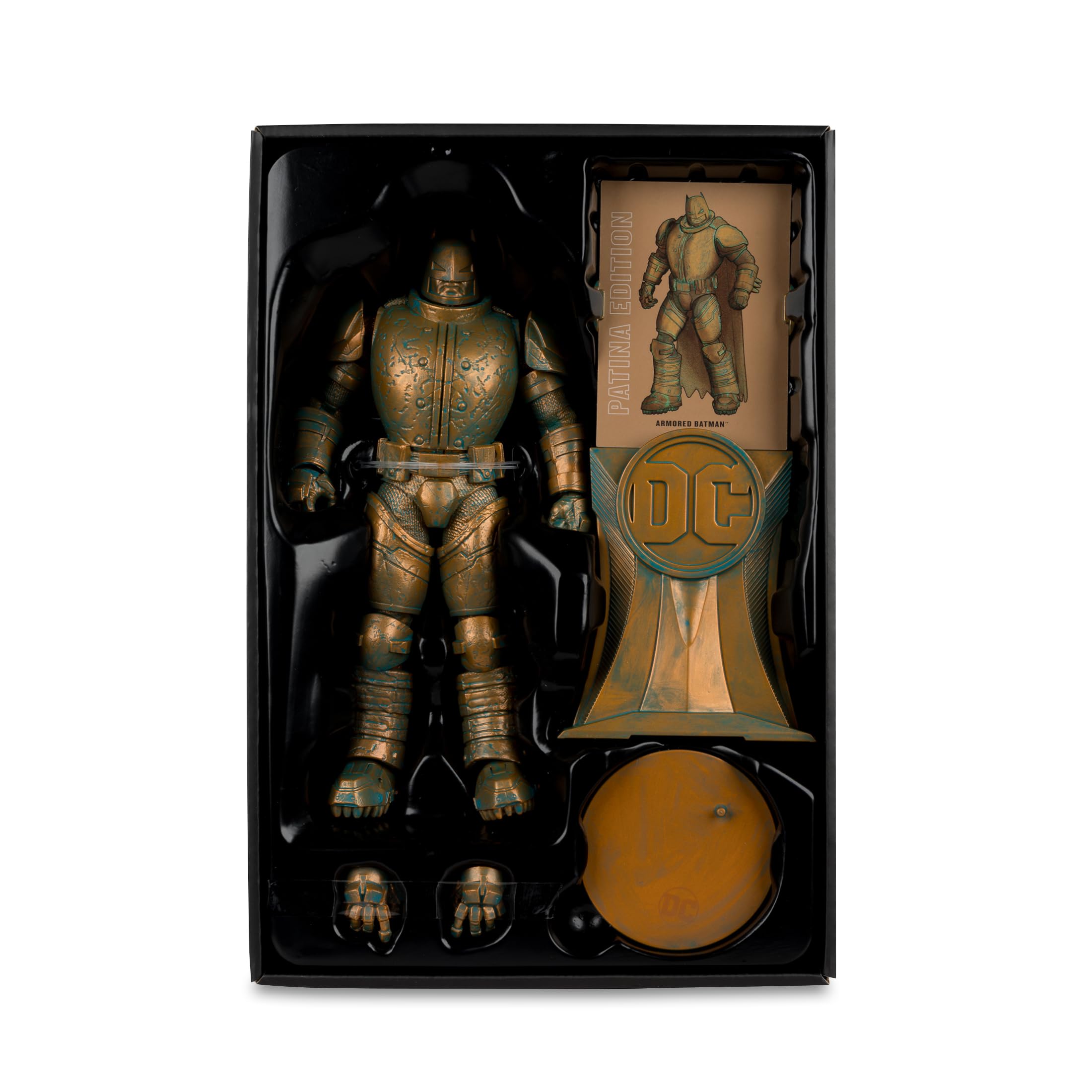 DC Multiverse Armored Batman (The Dark Knight Returns) Patina Edition Figurka akcji 17,8 cm Złota Etykieta McFarlane Zabawki