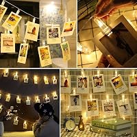 B-right LED Fotóklip Fényfüzér 20 LED 2m Meleg Fehér Képek Dekorációhoz 5