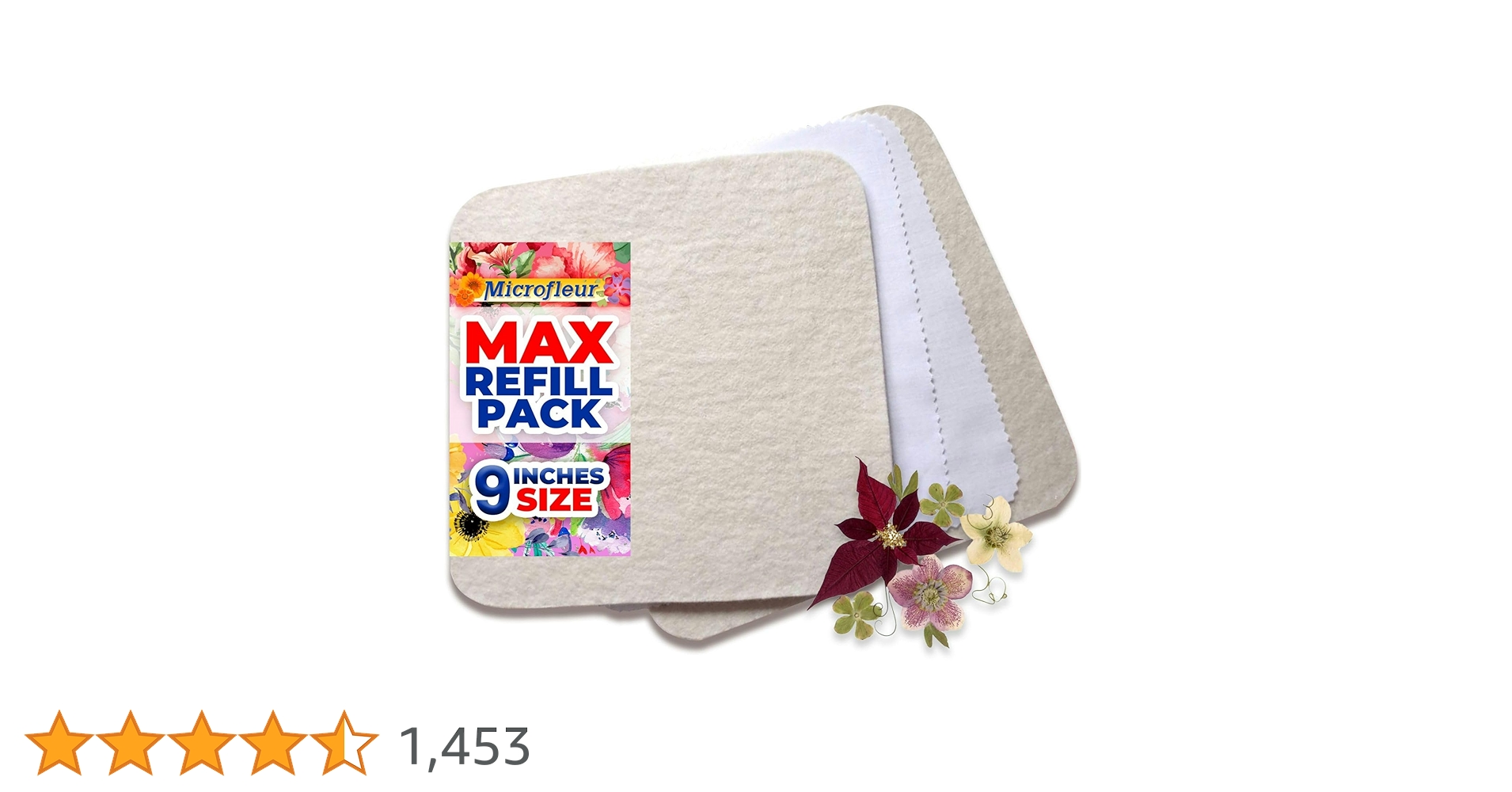 Microfleur Max Microwave Flower Pressing Kit - Complete DIY Floral Pressing Set Tweezers Soft Cover Book 9 23cm Pressing Flower Frame Scrapbooking Art