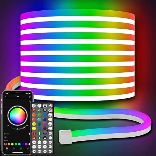 32.8Ft Neon Rope Lights,Flexible Led Rope Lights Control with App/Remote,Multiple