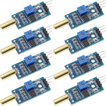 Angle Sensor Module SW-520D Golden Ball Switch Tilt Sensor Module AIHJCNELE SW520D Vibration Induction Pouring Trigger Board 8-pcs