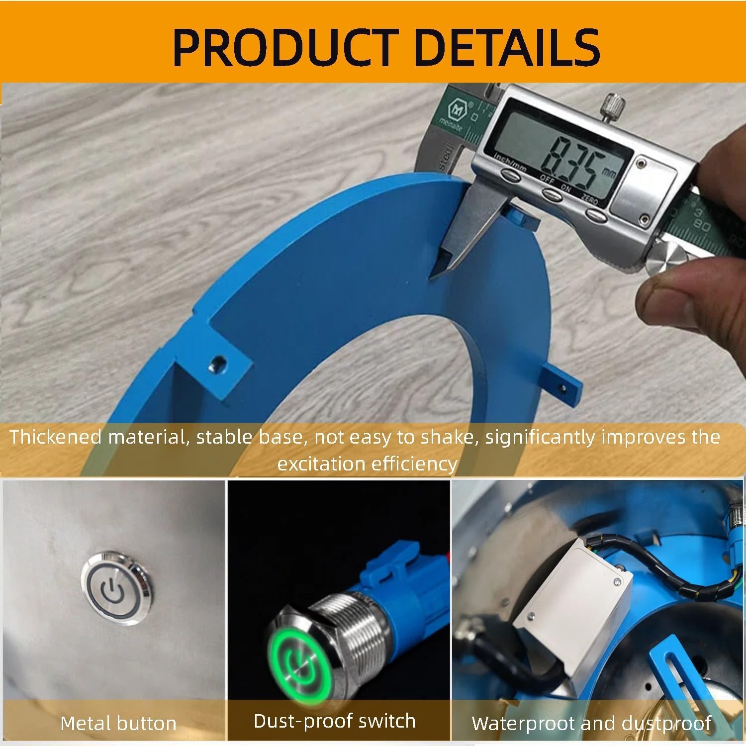 Vagliatore Vibrante Automatico, Setaccio Elettrico, Vagliatore con 3 Reti (20 Mesh – 240 Mesh), per Farina, Riso e Fagioli Mung