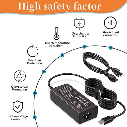 Miniatura 6 de Cable cargador USB-C de 65 W para NOCO UltraSafe portátil arrancador compatible con NOCO Boost X GBX45 GBX55 GBX75 GBX155 Cable adaptador de