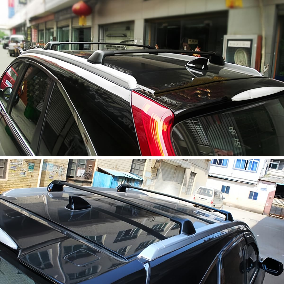 per H-Onda CRV Barre Portatutto, Portapacchi per 2002-06 2007-11 2012-16 2017-21 2023-24, per Auto con Guide Portante in Lega di Alluminio 180 kg, con Strumenti di Installazione