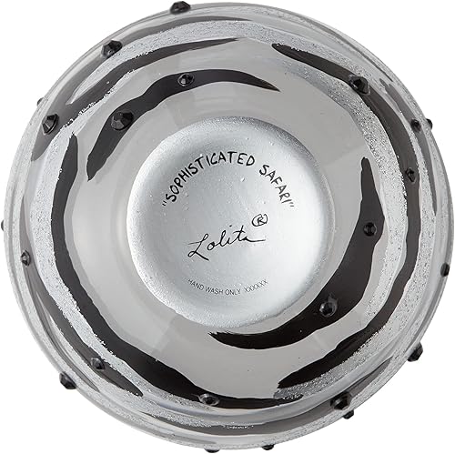 Miniatura 4 de Enesco Designs by Lolita - Copa de vino sin tallo artesanal pintada a mano, 20 onzas, multicolor