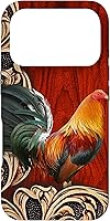 Vista 30 de Flowers Leaf Floral Rooster Wood PC Funda para iPhone 17