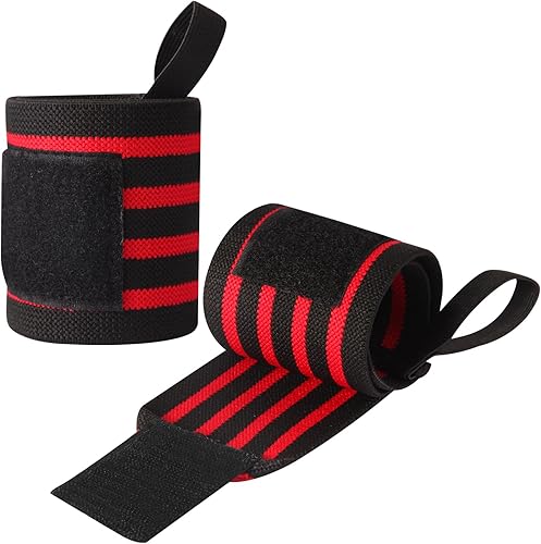 Correas de soporte de muñeca y correas de elevación, diseño ajustable ultra elástico, equipo universal de soporte de muñeca para press de banca,