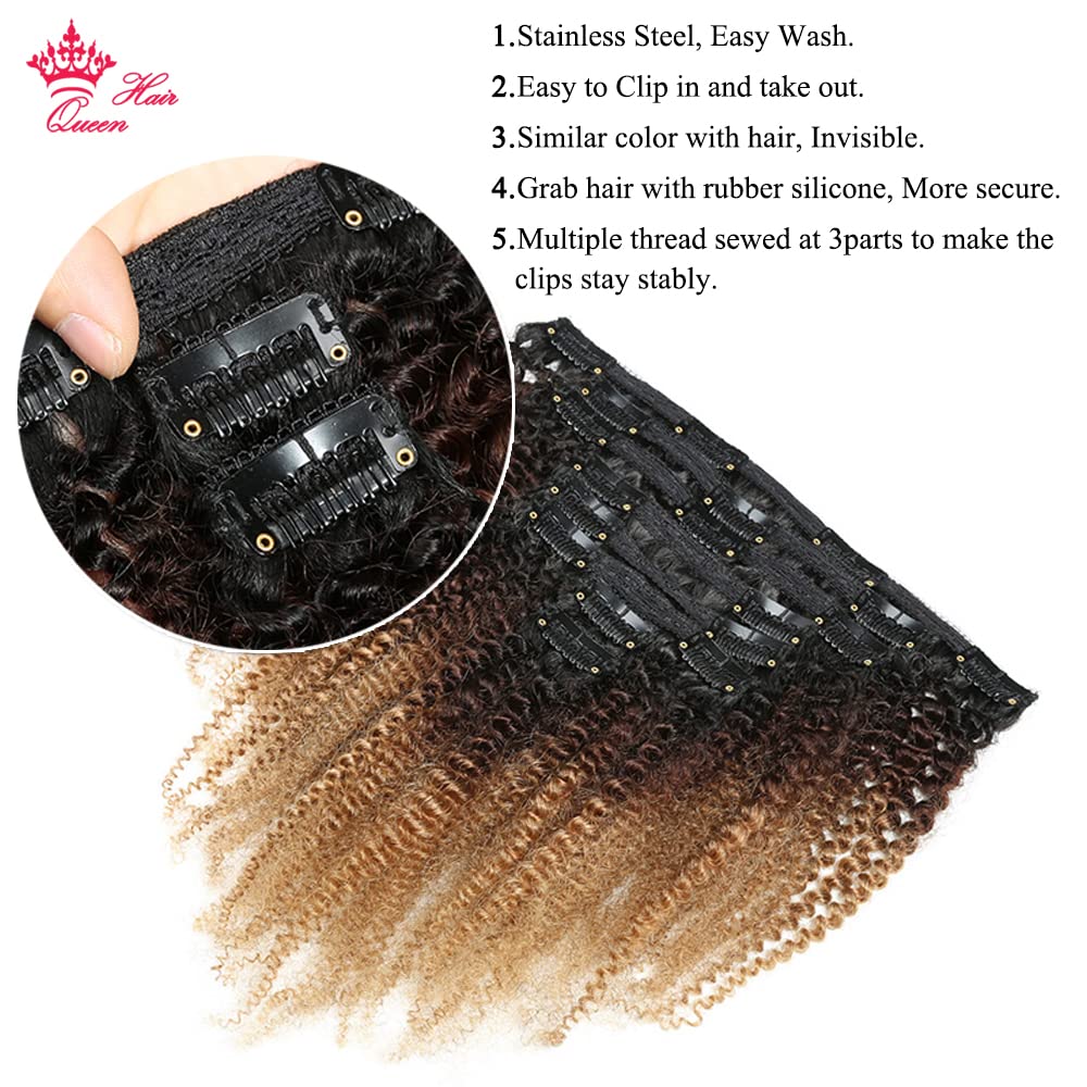 Full Head Clip in Extension #4H/27 Amazon.com : Full Shine #4/27/60/8 Seamless Pu Weft Remy  main image 3