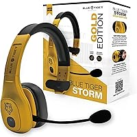 Vista 8 de Blue Tiger Storm Gray - Auriculares Bluetooth Premium para Camioneros - Auriculares Inalámbricos Mono con Cancelación de Ruido y Micrófono - Sonido