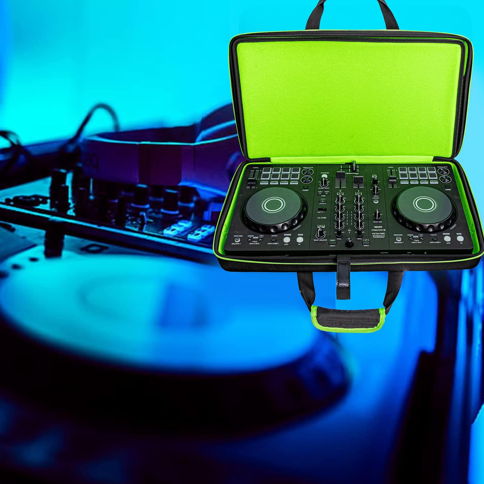 Eujgoov Borsa da Trasporto Leggera con Custodia Rigida Modellata con Tracolla per Pioneer DJ DDJ