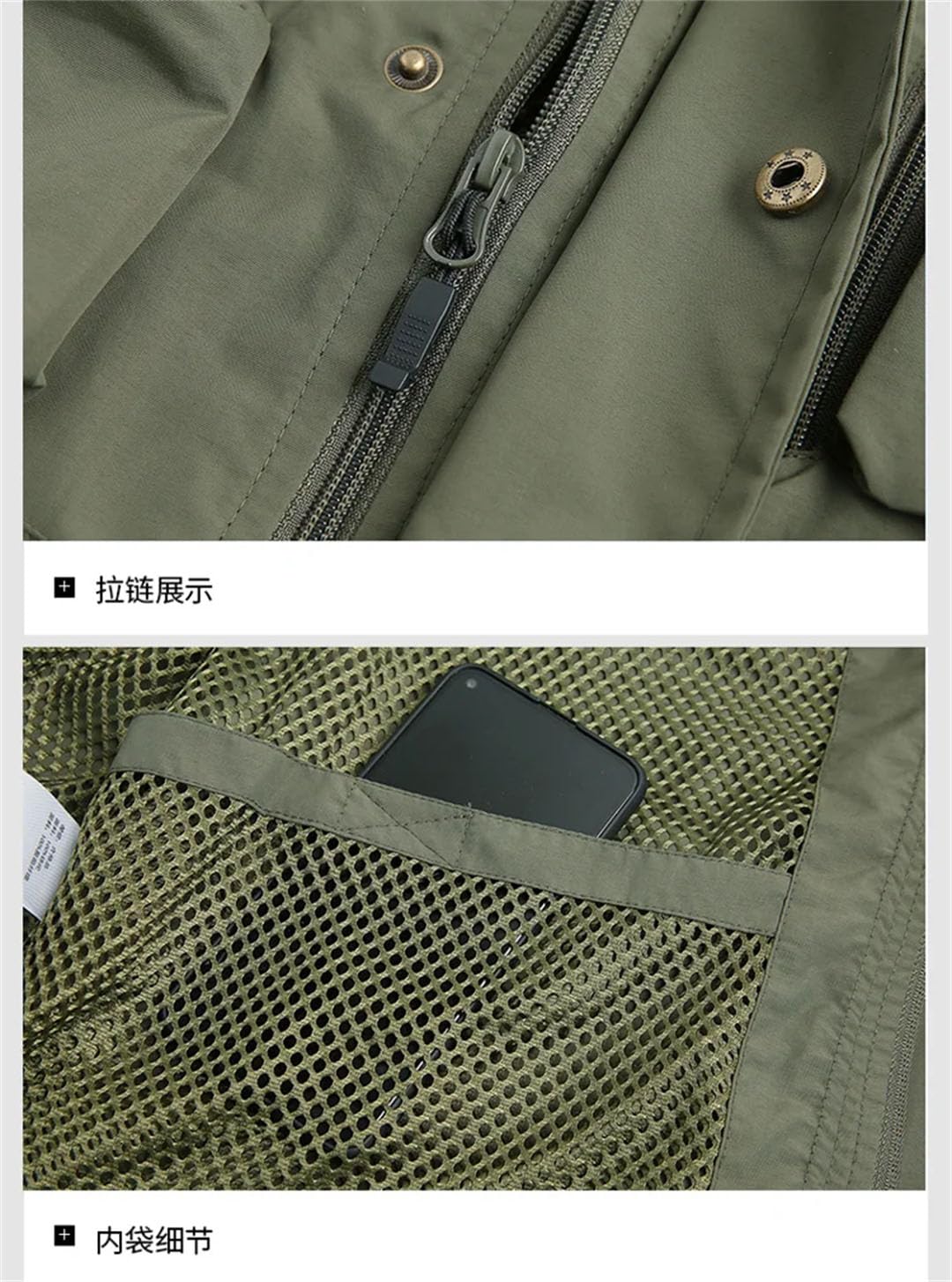 Gilet tactique pour homme - Pour la randonnée, la pêche - Multi-poches - Pour photographe - Pour l'extérieur