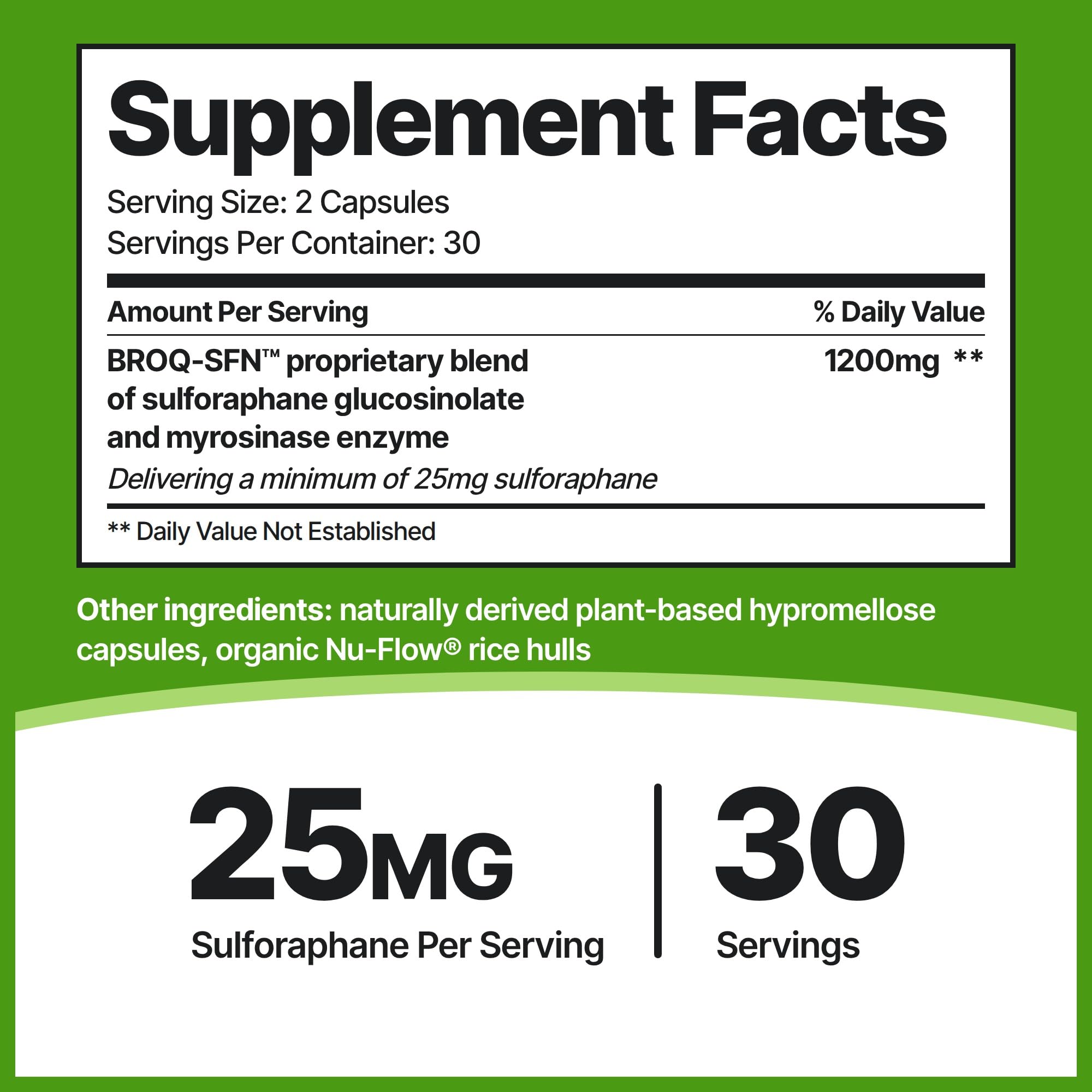 BROQ Sulforaphane Supplement, Broccoli Seed, 3rd-Party Tested, 60 Capsules — Amazon image 2