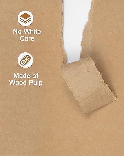 Vista 24 de Papel kraft, cartulina Kraft para artes, manualidades, oficina, 70 hojas de 8.5 x 11 pulgadas, papel kraft de 180 GSM Papel Kraft-70pcs