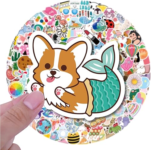 Miniatura 2 de Bonitzdm 210 calcomanías para botellas de agua, lindo vinilo impermeable Vsco portátil monopatín, calcomanías estéticas para computadora, teléfono,